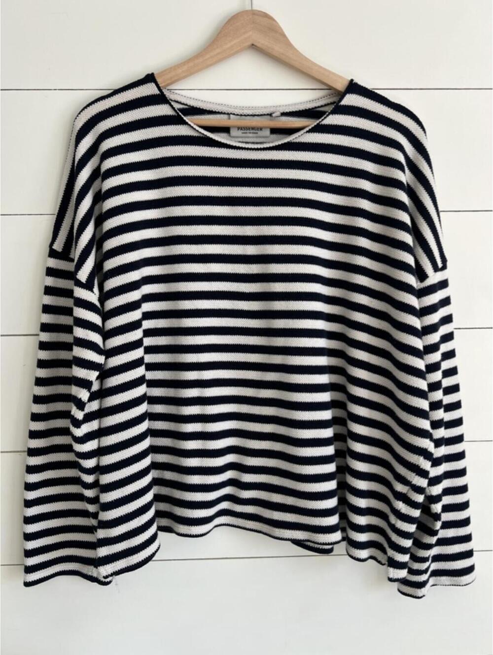Passenger Striped Panorama L/S Tee Shirt Women's Size XXL Knit top Gorpcore